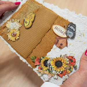 Album de fotos de Scrapbook con papel reciclado